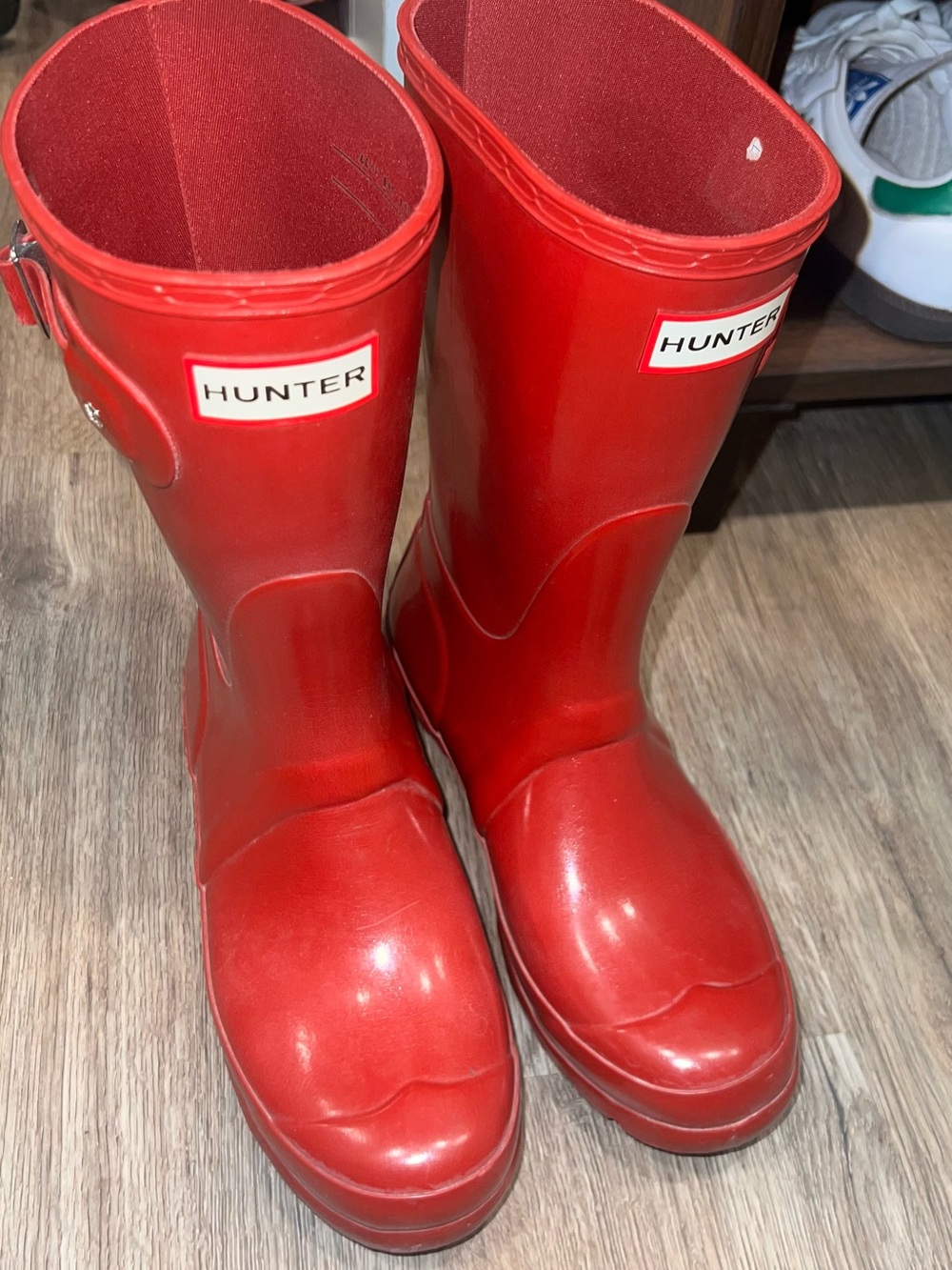 Hunter Short Red Rain Boots -size 7-